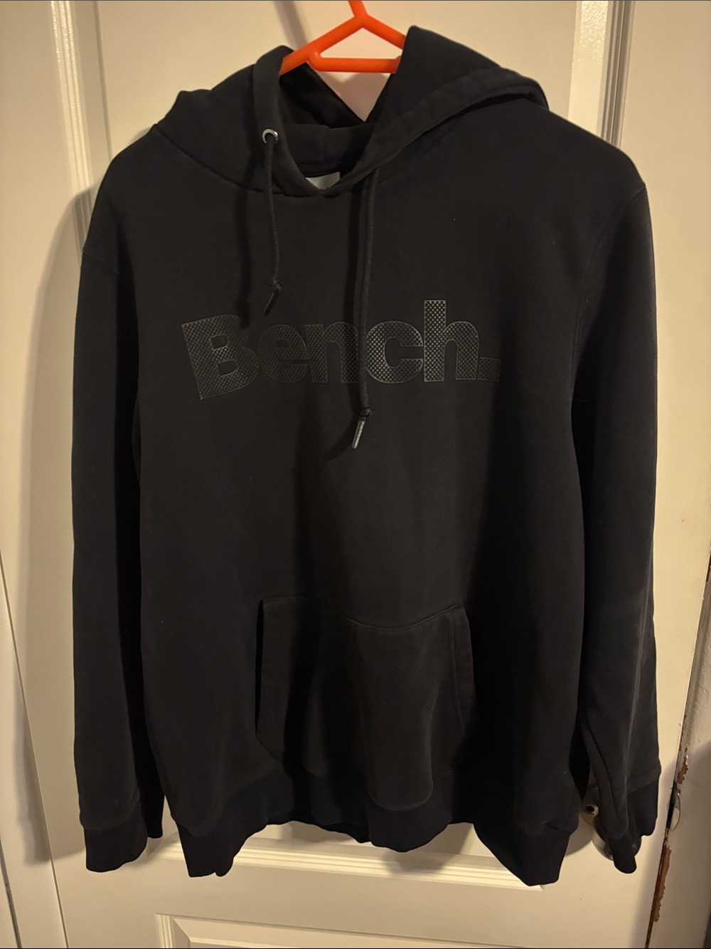 Bench Black Pullover Hoodie with Subtle Logo